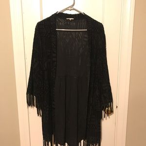 Jodifl Gypsy Warrior Black Sleeved Shawl